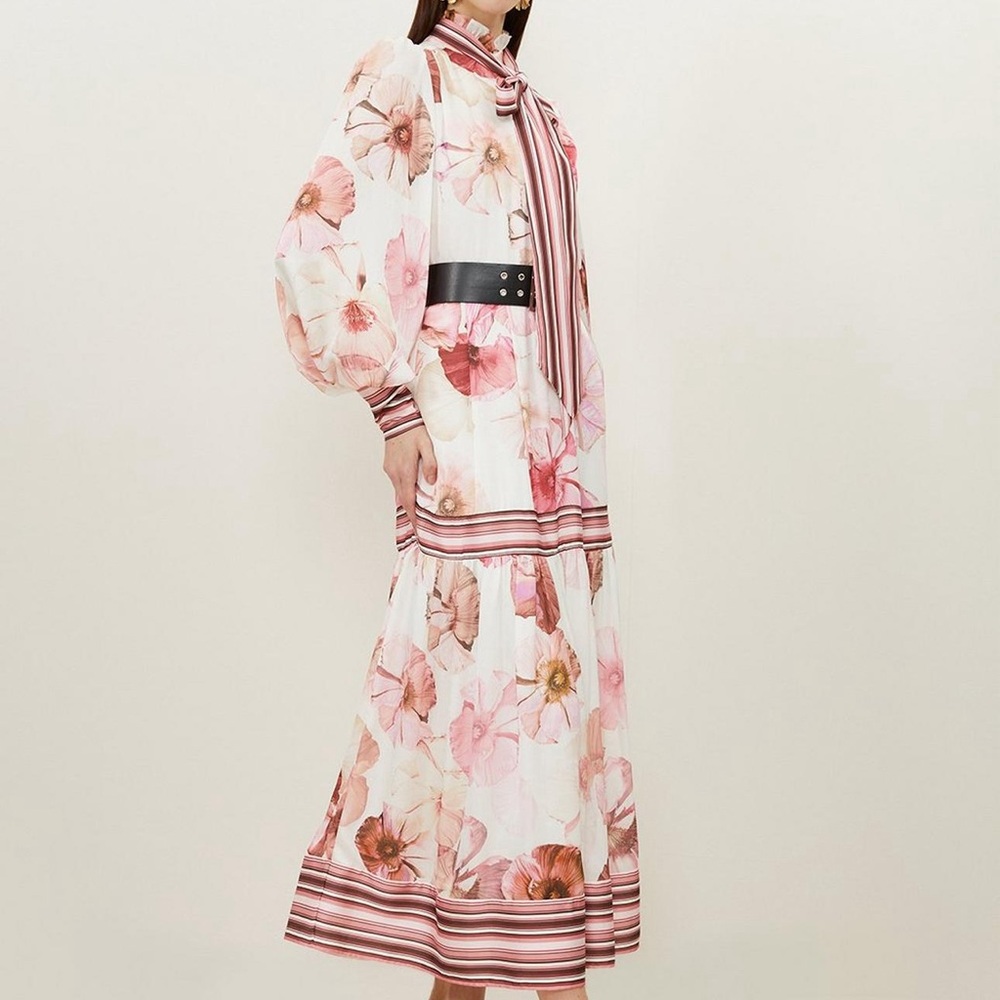 Karen Millen Floral Printed Maxi Dress, size 6, NEW